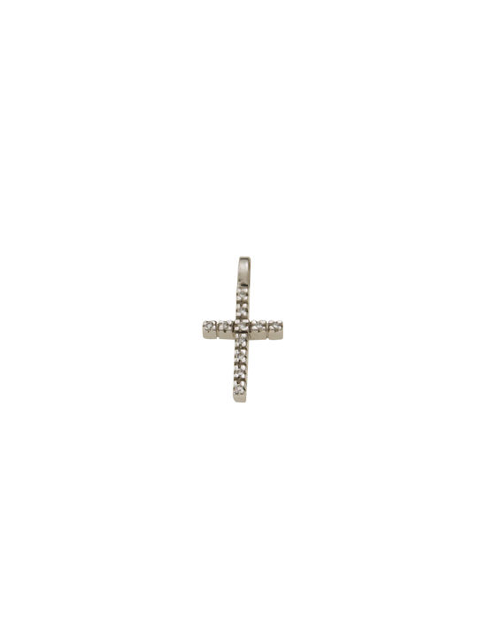 Dimiourgiko Vildiridis Weißgold Kreuz 18K