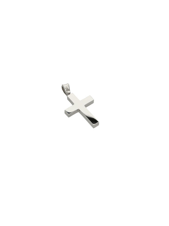 Dimiourgiko Vildiridis Men's White Gold Cross 18K