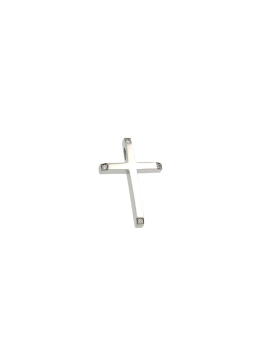 Dimiourgiko Vildiridis Women's White Gold Cross 18K