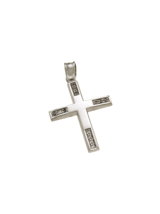 Dimiourgiko Vildiridis Women's White Gold Cross 14K