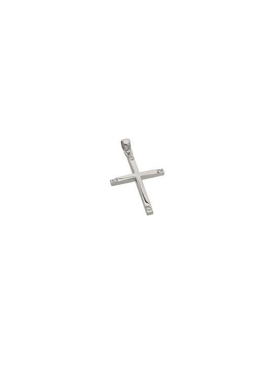 Dimiourgiko Vildiridis Women's White Gold Cross 14K