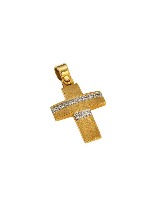 Dimiourgiko Vildiridis Women's Gold Cross 14K