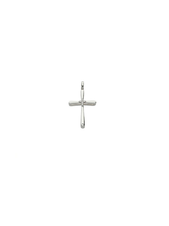 Dimiourgiko Vildiridis Women's White Gold Cross 18K