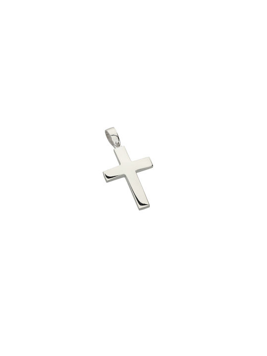 Dimiourgiko Vildiridis Men's White Gold Cross 18K