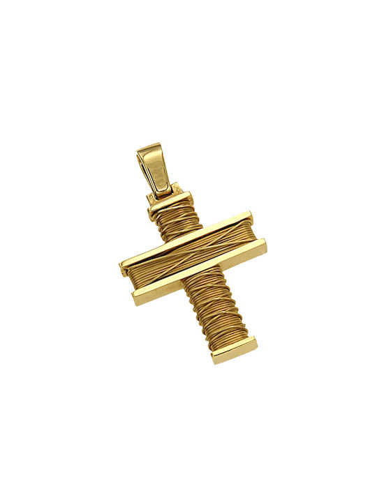 Dimiourgiko Vildiridis Herren Gold Kreuz 18K