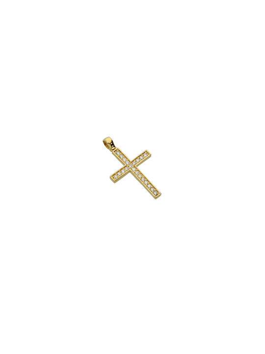 Dimiourgiko Vildiridis Damen Gold Kreuz 18K