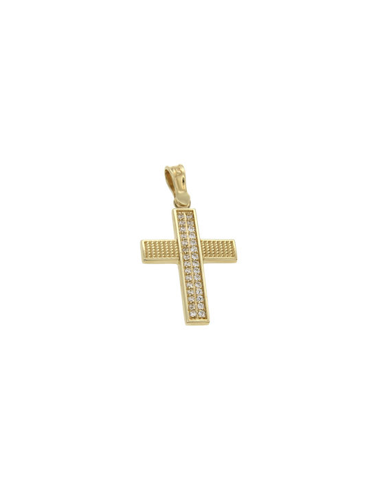 Dimiourgiko Vildiridis Damen Gold Kreuz 14K