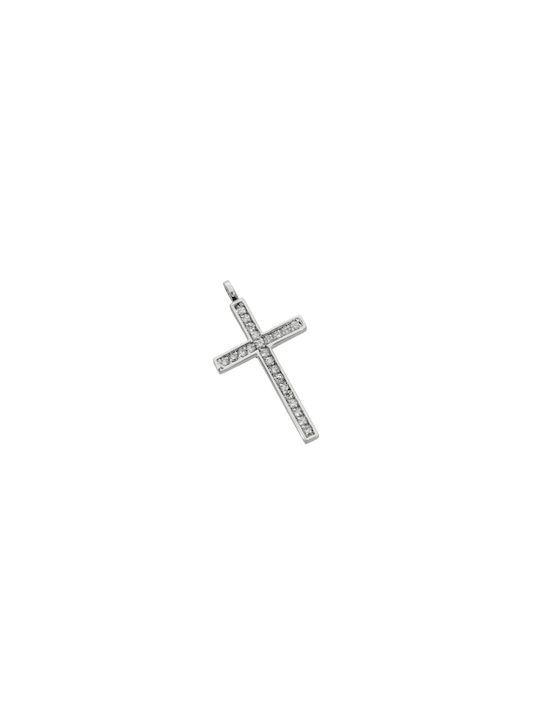 Dimiourgiko Vildiridis White Gold Cross 18K