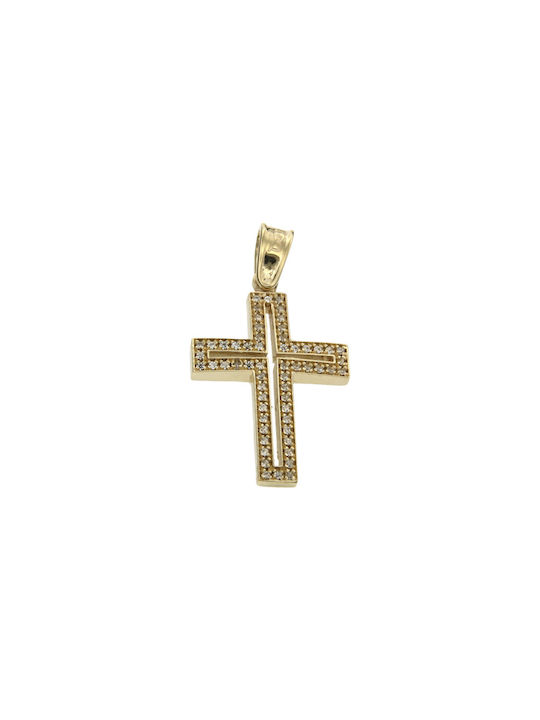 Dimiourgiko Vildiridis Damen Gold Kreuz 14K