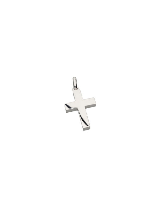 Dimiourgiko Vildiridis Men's White Gold Cross 18K