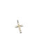 Dimiourgiko Vildiridis Men's White Gold Cross 14K