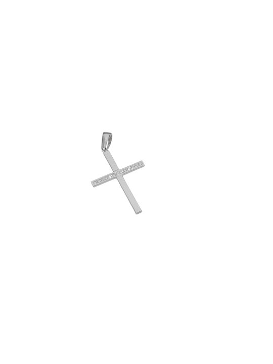 Dimiourgiko Vildiridis Women's White Gold Cross 14K