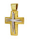 Roloi Kaliamanis Herren Gold Kreuz 14K mit Kette