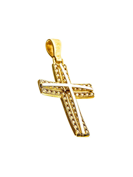 Gatsa Women's Gold Cross 14K