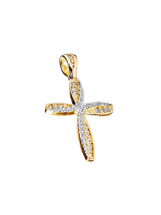 Gatsa Women's Gold Cross 14K