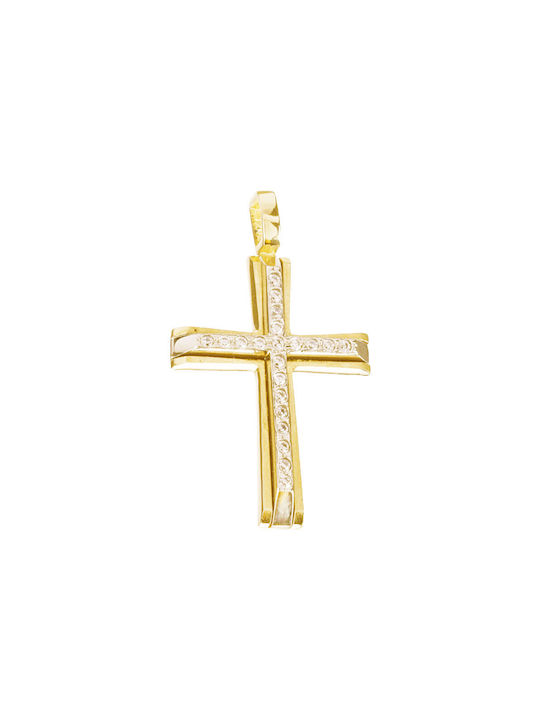 Gatsa Damen Gold Kreuz 14K