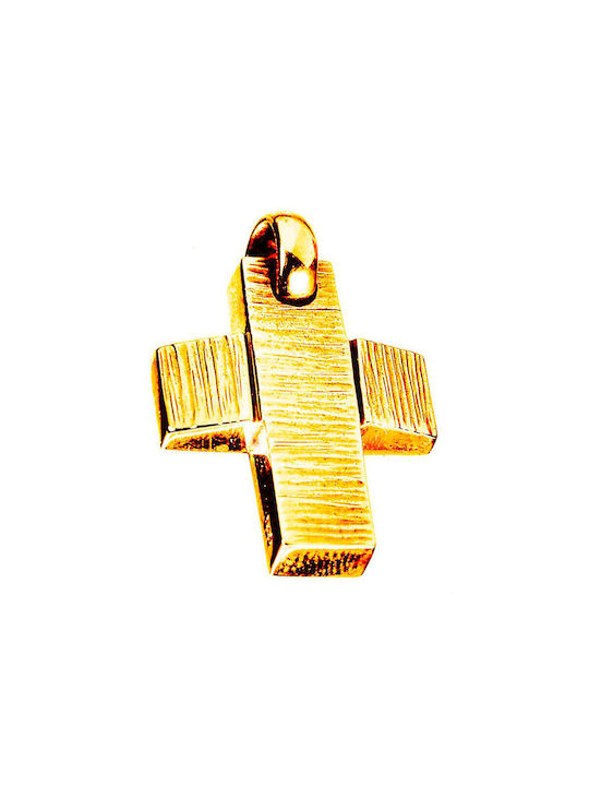 Gatsa Herren Gold Kreuz 14K