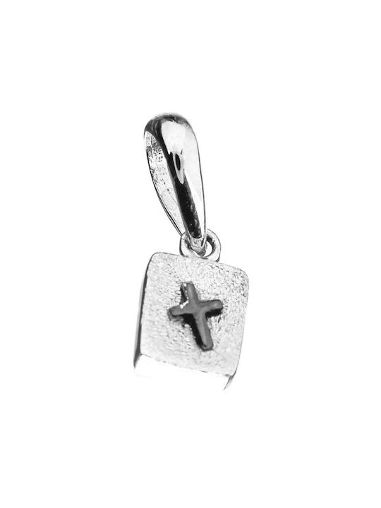 Gatsa White Gold Cross 14K