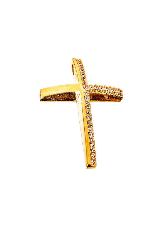 Gatsa Women's Gold Cross 14K