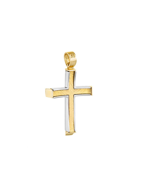 Papoulidis Jewellery Men's Gold Cross 14K with Chain