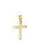 Papoulidis Jewellery Herren Gold Kreuz 14K mit Kette