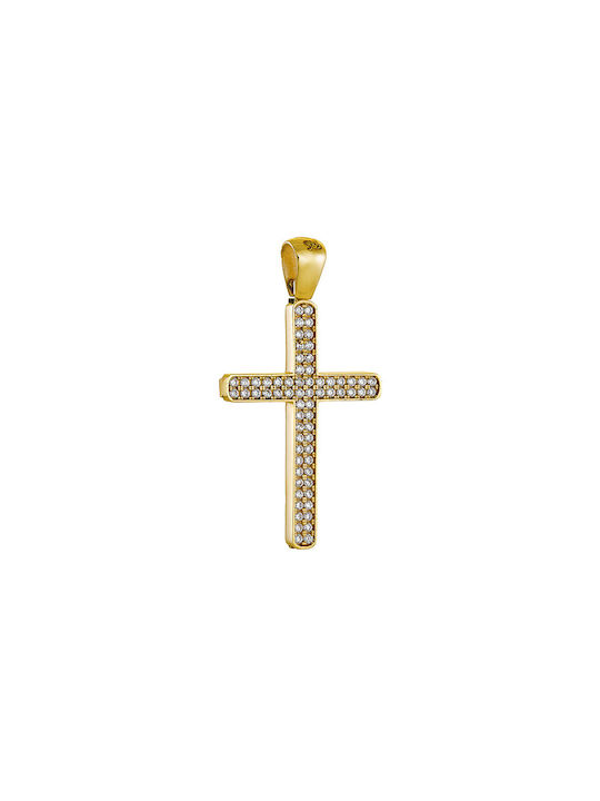 Papoulidis Jewellery Damen Gold Kreuz 14K