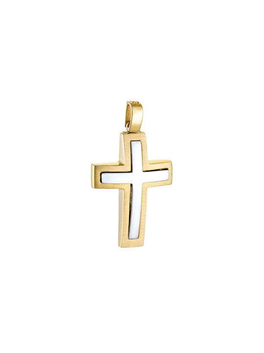 Papoulidis Jewellery Herren Gold Kreuz 14K