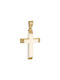 Papoulidis Jewellery Herren Gold Kreuz 14K mit Kette