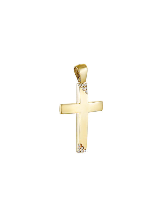 Papoulidis Jewellery Χρυσός Σταυρός 14K