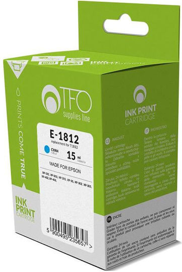 Eco T1812 Συμβατό Μελάνι Εκτυπωτή InkJet Epson Κυανό
