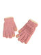 Rosa Gestrickt Handschuhe Berührung