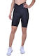 Training Damen Fahrrad Leggings Formendefinition Push-up Schwarz