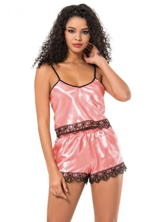 Moongirl Summer Satin Babydoll Pink