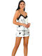 Moongirl Satin Babydoll Alb