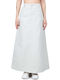 Crossley Denim High Waist Maxi Skirt in White color