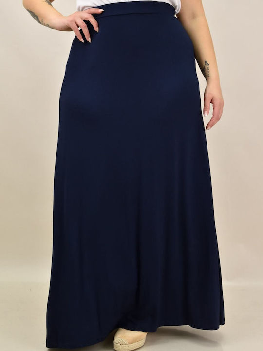 Potre High-waisted Maxi Skirt Navy Blue