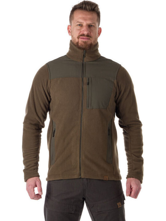 Northfinder MAURICE Ανδρική Ζακέτα Fleece Καφέ