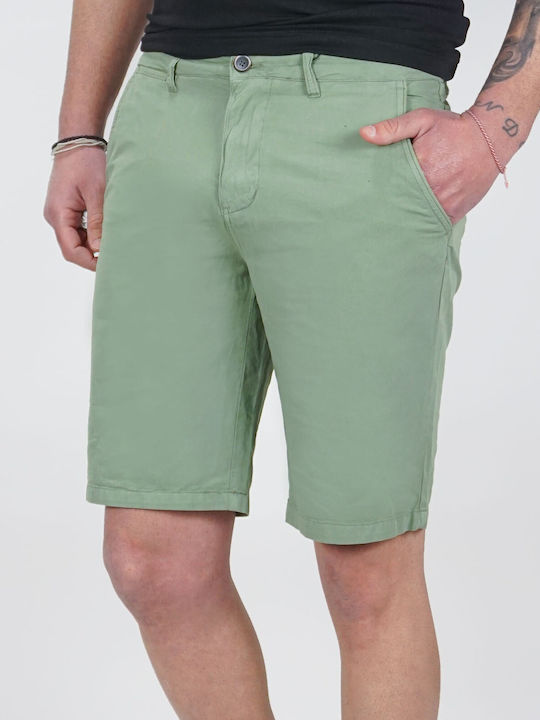 Lexton Pantaloni scurți bărbați Chino Verde