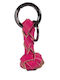 Mestango Breloc Lucrat Manual Din Piele Fuchsia