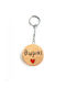 Wooden Art Handmade Keychain Wooden