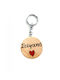 Wooden Art Handmade Keychain Wooden