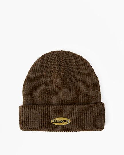 Walled Beanie Unisex Căciulă Tricotat în culoarea Maro