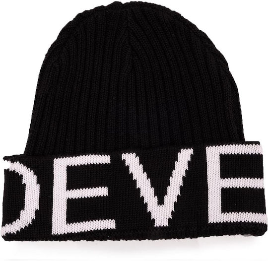 Beanie Γυναικείος Σκούφος Πλεκτός σε Μαύρο χρώμα