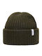 Selected Ribbed Beanie Cap Khaki