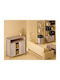 Wooden Sideboard Beige 114x37x110cm