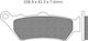 Artrax Motorcycle Brake Pads for Aprilia Caponord Ktm LC4 Yamaha DT