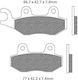 Artrax Motorcycle Brake Pads for Husqvarna WR Kawasaki KDX Yamaha WR / TTR / DT