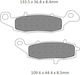 Artrax Motorcycle Brake Pads Front for Kawasaki GPZ / Vulcan