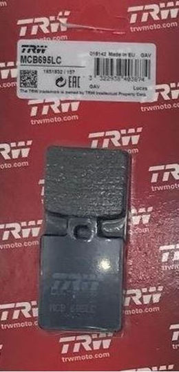 TRW Motorcycle Brake Pads for Gilera Runner / Stalker Piaggio Liberty / NRG / ZIP / Fly 100 / MP3 Vespa LX / LXV Yamaha DT