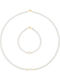 Margaritari Set with Necklace & Bracelet from Gold 14K with Pearls
